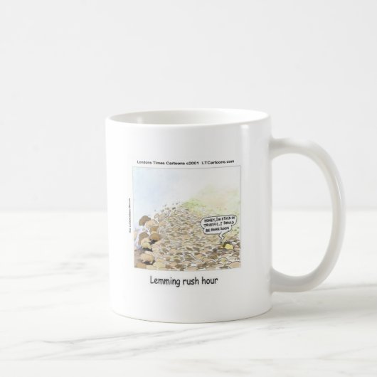 Mug Lemmings Rush Hour Drôle (Droite)