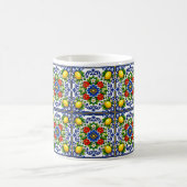 Mug 🍋 Lemon Azul Bloom — Azulejo Méditerranéen (Centre)