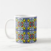 Mug 🍋 Lemon Azul Bloom — Azulejo Méditerranéen (Gauche)