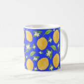 Mug Lemon Bloom Collection patterned blue (Devant droit)