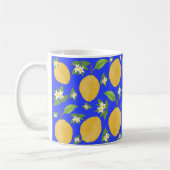 Mug Lemon Bloom Collection patterned blue (Gauche)