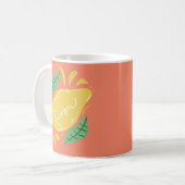 Mug Lemon Lettrage Dessiné à la Main Citron Jaune Vert (Devant gauche)