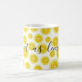 Mug Lemon Slice moderne drôle de citation personnelle (Centre)