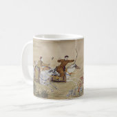Mug L'empereur de Qianlong poursuit un cerf en chasse (Devant gauche)