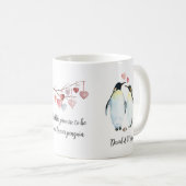 Mug L'empereur Penguin Couple amoureux (Devant droit)