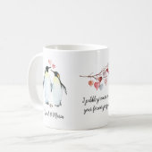 Mug L'empereur Penguin Couple amoureux (Devant gauche)