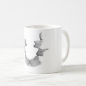 Mug L'encre d'essai de Rorschach éponge des visages de (Devant droit)