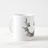 Mug L'encre d'essai de Rorschach éponge des visages de (Devant gauche)
