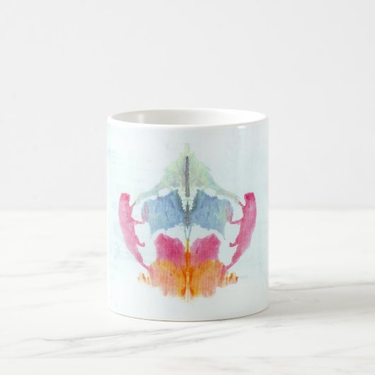 Mug L'encre d'essai de Rorschach éponge l'animal du (Centre)