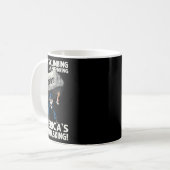 Mug L'endettement grimpe et le discours multitâche de (Devant gauche)