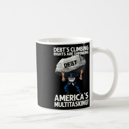 Mug L'endettement grimpe et le discours multitâche de (Droite)