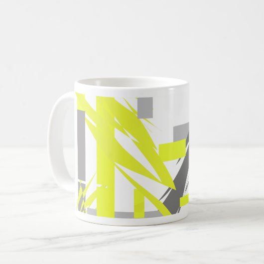Mug L'énergie électrique Art Abstrait (Devant gauche)