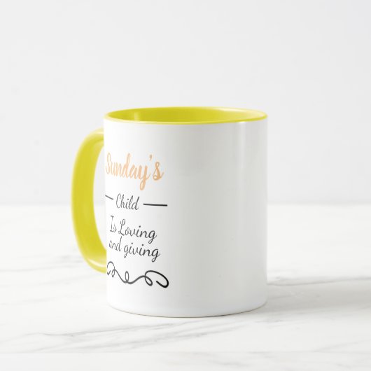 Mug - L'enfant de dimanche (Devant gauche)