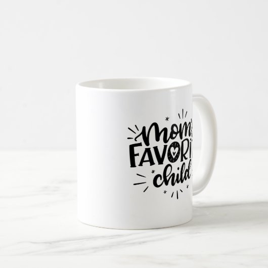 Mug L'enfant préféré de maman (Devant droit)
