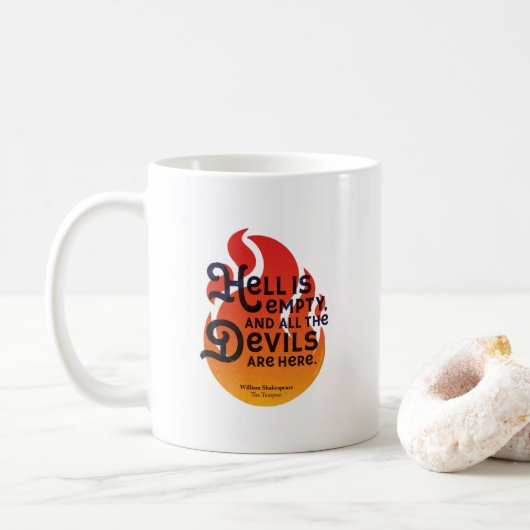 Mug L'enfer de William Shakespeare est vide (Avec donut)