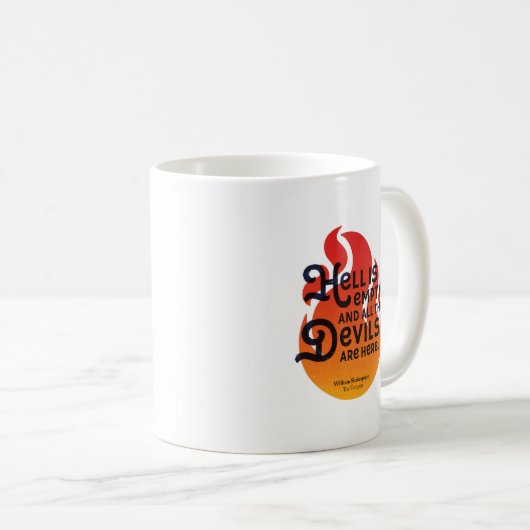 Mug L'enfer de William Shakespeare est vide (Devant droit)