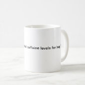 Mug L'engagement en matière de caféine (Devant droit)