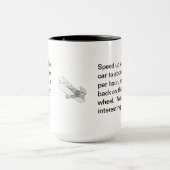 Mug L'énigme de l'insecte, la voiture de sport ou (Centre)