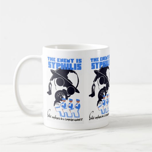 Mug L'ennemi est la syphilis (Gauche)