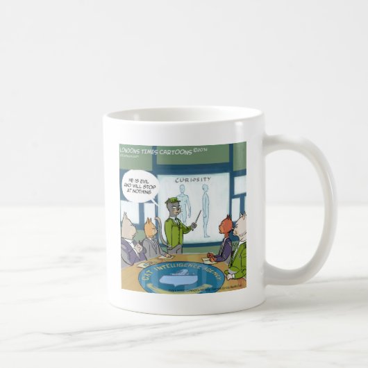 Mug L'ennemi naturel des chats, c'est drôle (Droite)