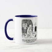 Mug L'enquêteur du bâtiment regarde la maison de M. Pi (Gauche)
