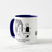 Mug L'enquêteur du bâtiment regarde la maison de M. Pi (Devant gauche)