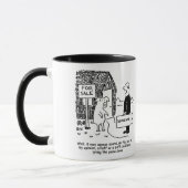Mug L'enquêteur du bâtiment regarde la maison de M. Pi (Gauche)
