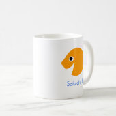 Mug L'enseignant en caricature de l'école de poisson d (Devant droit)