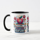 Mug L'enseignement est le coeur (Gauche)