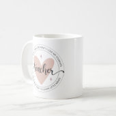 Mug L'enseignement est un travail de coeur (Devant gauche)