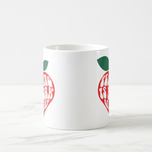 Mug L'enseignement est un travail de coeur (Centre)