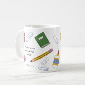 Mug L'enseignement est une oeuvre de coeur (Devant gauche)