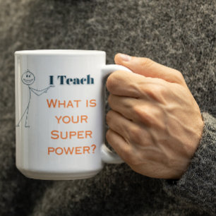 Mug L'enseignement personnalisable est mon superpouvoi
