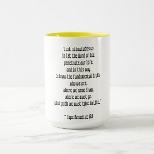 Mug Lent Signifiant Pape Benoît XVI Pâques