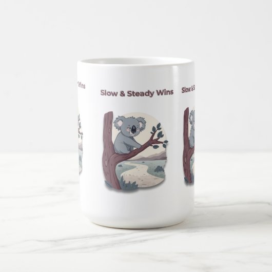 Mug **"Lentement mais sûrement – Koala mignon de motiv (Centre)