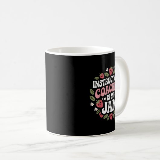 Mug L'Entraînement Instructif Est Mon Jam Enseignant E (Devant droit)