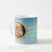 Mug Leo caractères zodiaques, motivation, horoscope, L (Devant gauche)