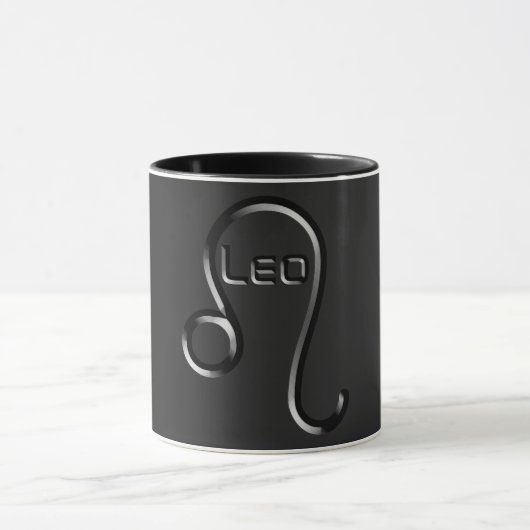 Mug LEO, Conception abstraite du signe zodiaque, (Centre)