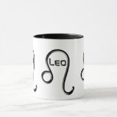 Mug LEO, Conception abstraite du signe zodiaque, (Centre)