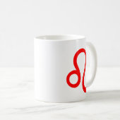 Mug Leo en rouge (Devant droit)