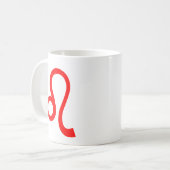 Mug Leo en rouge (Devant gauche)