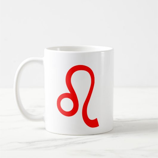Mug Leo en rouge (Gauche)