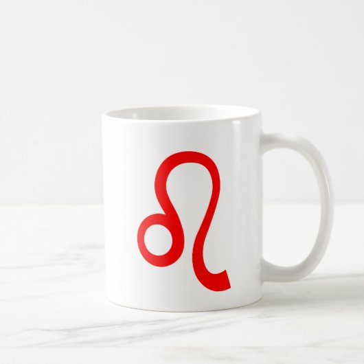 Mug Leo en rouge (Droite)