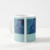 Mug Leo Lion Constellation Astrologie Zodiaque Vintage (Devant gauche)