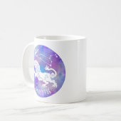 Mug Leo Lion Constellation Étoiles Nom Anniversaire Ca (Devant gauche)