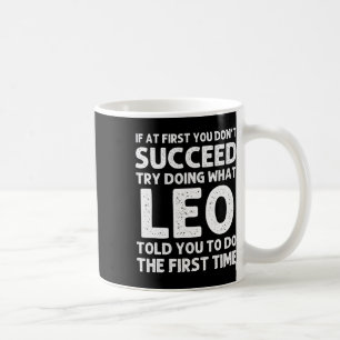 Mug Leo Nom Cadeau Personnalisé Anniversaire Funny Chr