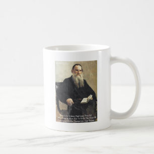 Mug Léo Tolstoï "La guerre est injuste" Citations de s