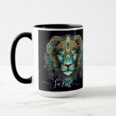 Mug Leo Zodiac Art for July 23–August 22 (Gauche)