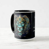 Mug Leo Zodiac Art for July 23–August 22 (Devant gauche)