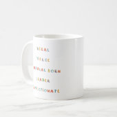 Mug Leo Zodiac Astrologie Enfant intérieur (Devant gauche)